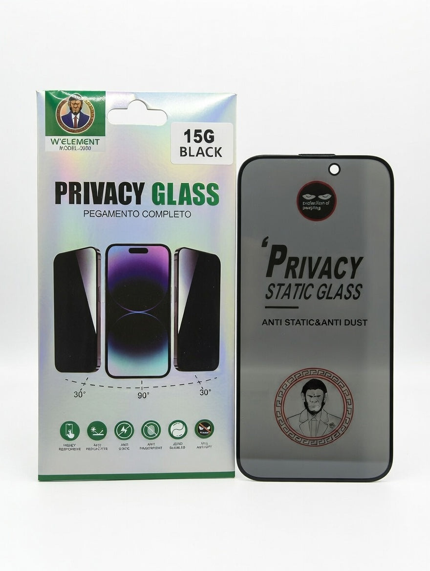 iPhone 15 Privacy Full Glue Glass Protector
