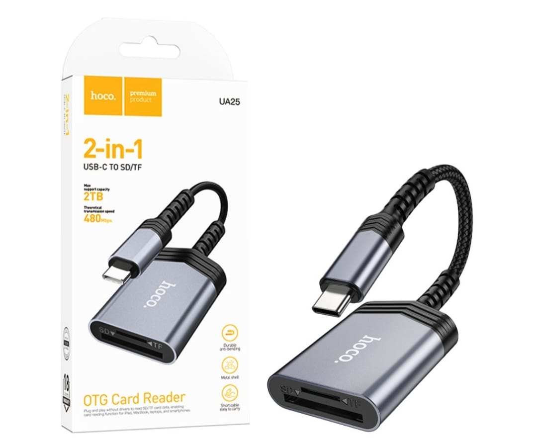 Type-C 2 In 1 Card Reader