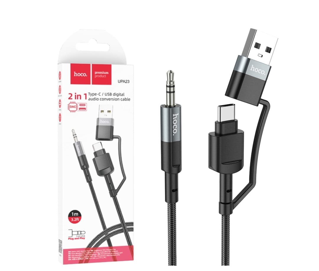 2 in 1 AUX OTG Cable