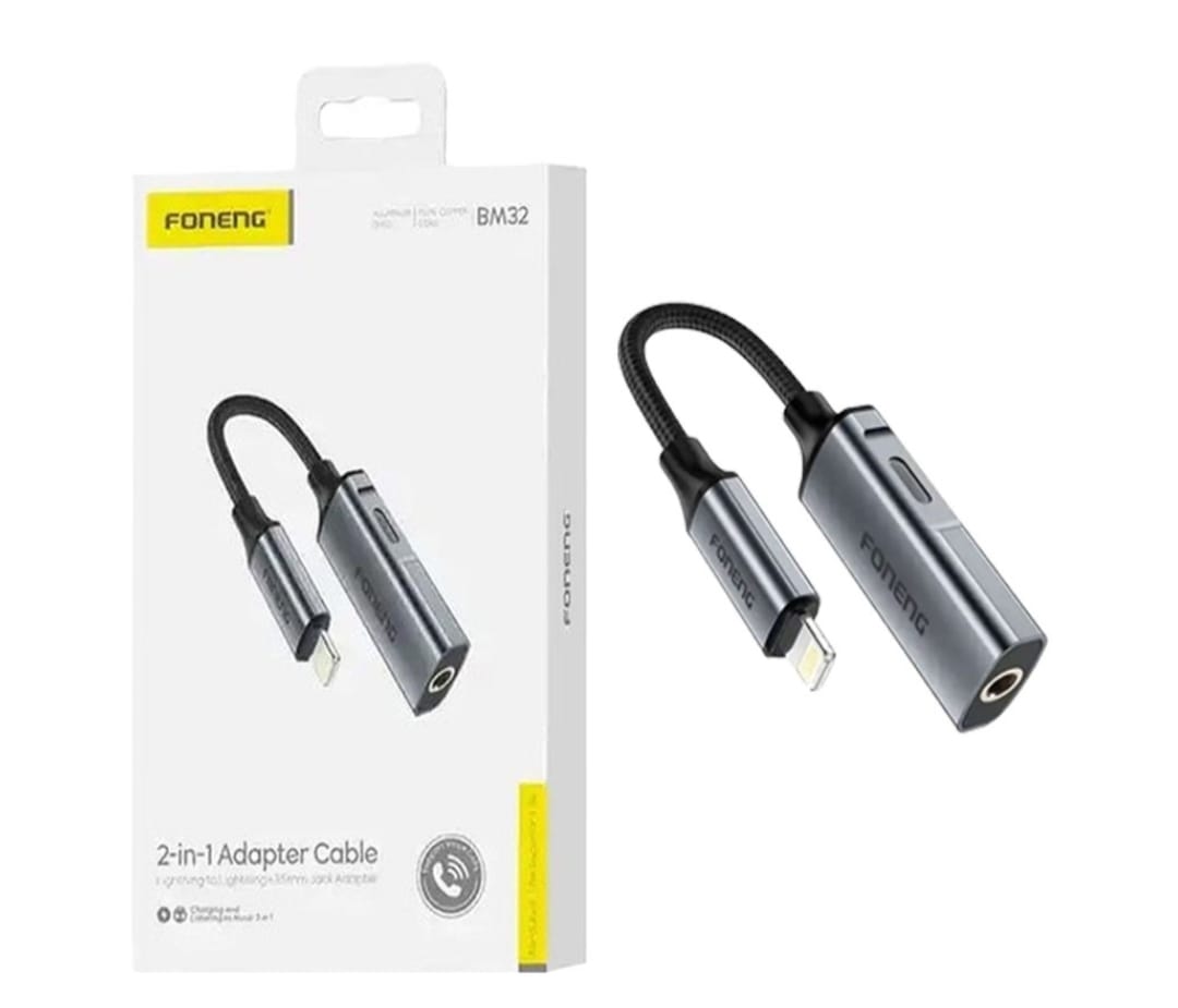 2 in 1 AUX & Type-C To Lightning OTG