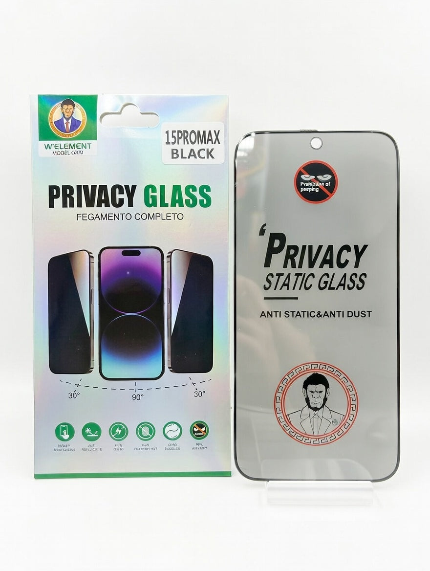 iPhone 15 Pro Max Privacy Full Glue Glass Protector