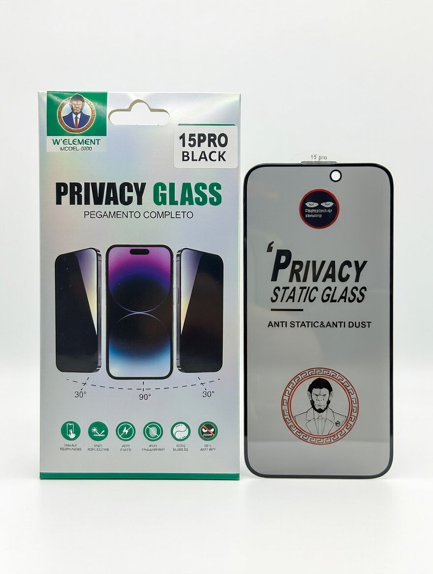 iPhone 15 Pro Privacy Full Glue Glass Protector