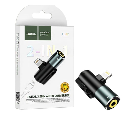 2 In 1 Aux & Lightning To iPhone Lightning OTG Adapter