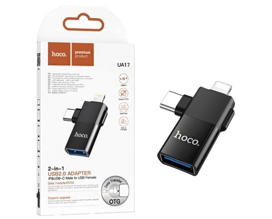 USB To Type-C & iPhone Lightning OTG Adapter