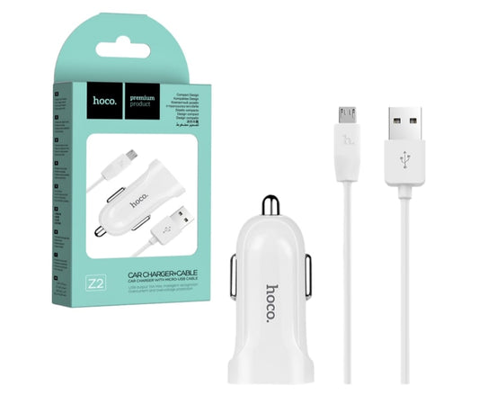 USB Car Charger  With USB To Micro Cable