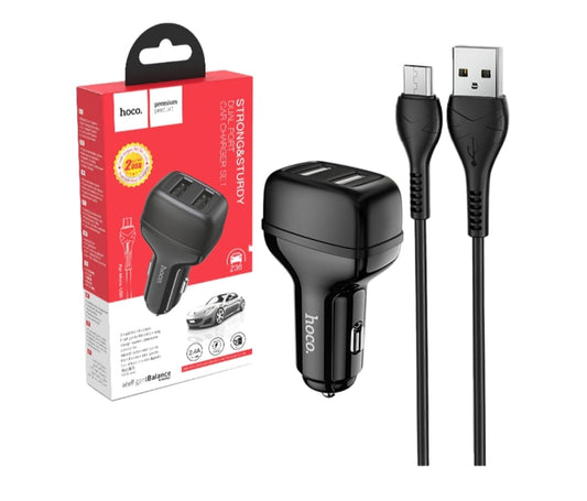 Dual USB Port With USB To Type-C Cable