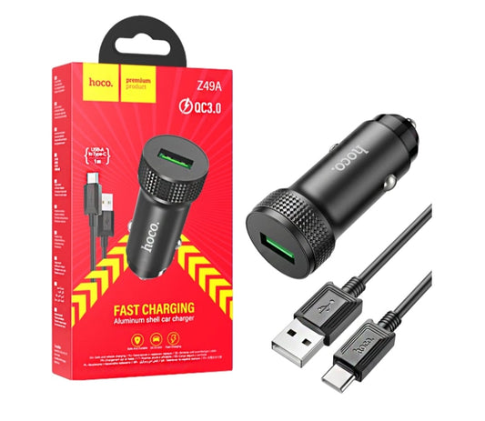 USB To Type-C Cable Car Charger