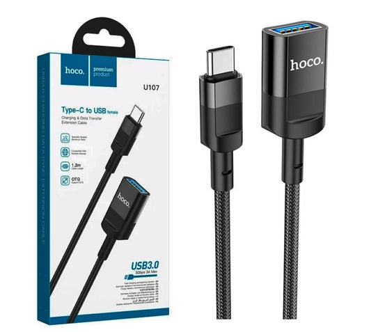 Female USB To Male Type-C OTG Cable