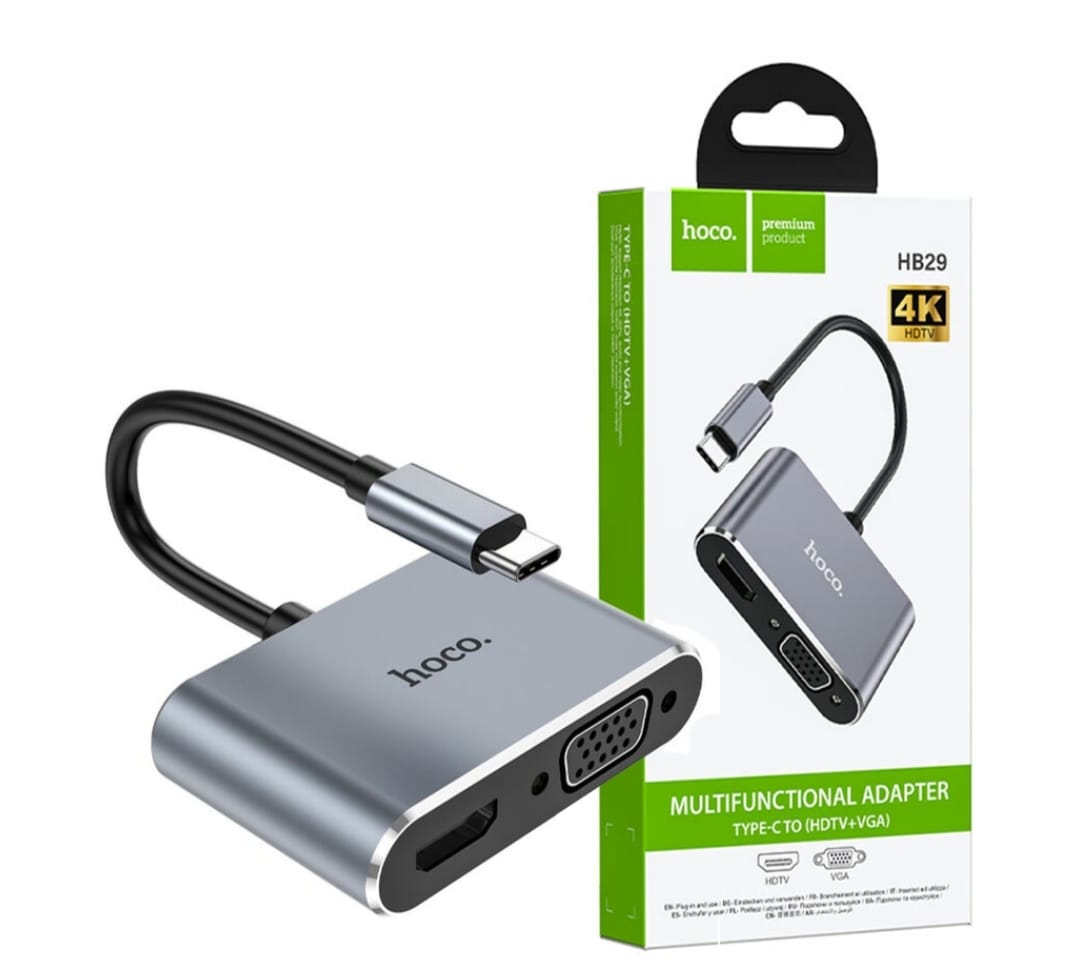 VGA & HDMI To Type-C OTG Adapter